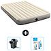 Set Materassino Gonfiabile - 203x152x25 Cm - Beige - Include Accessori Coordinati Cb14 - Foto miniatura 1