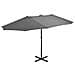 Ombrellone Da Esterni Con Palo In Alluminio 460x270cm Antracite - Foto miniatura 2