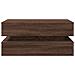 Lusso Casadino -  Tavolino Da Soggiorno Con Luci Led Rovere Marrone 90x50x40 Cm - Foto miniatura 6