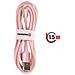 Cavo Usb A Lightning Design Intrecciato Anti Groviglio, Rosa - Foto miniatura 2