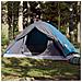 Tenda da Campeggio a Cupola per 4 Persone Blu Impermeabile - Foto miniatura 1