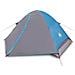 Tenda da Campeggio a Cupola per 4 Persone Blu Impermeabile - Foto miniatura 3