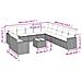 Set Divani da Giardino 12 pz con Cuscini Beige in Polyrattan - Foto miniatura 3