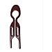 5 Pezzi Pettine Per Capelli A Forma Di U, Forcine Per Capelli Francesi Per Donna Dark Coffee - Foto miniatura 2