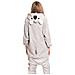 Pigiama Da Donna Tuta Kigurumi Costume Grigio Onesie Koala 145-155 Cm S - Foto miniatura 6