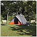Tenda da campeggio Grigio e arancione 320 x 275 x 190 cm - Foto miniatura 2