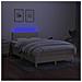 Letto a Molle con Materasso e LED Crema 120x190 cm in Tessuto - Foto miniatura 5