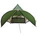 Tenda Teepee con tetto Verde e Grigio 600 x 600 x 347 cm - Foto miniatura 6