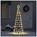 Albero di Natale LED con 390 LED Bianco caldo 250 cm Ferro - Foto miniatura 2