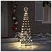 Albero di Natale LED con 390 LED Bianco caldo 250 cm Ferro - Foto miniatura 3