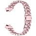 Elegante Bracciale In Acciaio Inossidabile Argento Con Perle Compatibile Con Fitbit Inspire /inspire 2/inspire Hr Pink - Foto miniatura 1