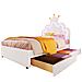 Letto Bambino Con Schienale Regolabile, Led A 16 Colori E Cassetti - Foto miniatura 1