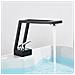 Rubinetto per lavabo da bagno, Blackswan, tipo M26, modello nero opaco, misura 15 cm - Foto miniatura 2