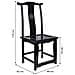 Sedia In Legno Nero 49x42x119/48h - Foto miniatura 7
