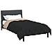 Piumone Completo Annuale Nero e Talpa 200 x 155 cm Microfibra - Foto miniatura 3