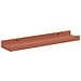 Scaffale da parete 4 pcs Rosso 40 x 9 x 3 cm Legno multistrato - Foto miniatura 6
