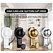 Set Da 4 Ganci A Ventosa In Acciaio Inossidabile - Riutilizzabili Senza Trapano Multi-superficie Non Graffianti Per Bagno Cucina Soggiorno Camera Silver - Foto miniatura 3