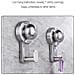 Set Da 4 Ganci A Ventosa In Acciaio Inossidabile - Riutilizzabili Senza Trapano Multi-superficie Non Graffianti Per Bagno Cucina Soggiorno Camera Silver - Foto miniatura 6
