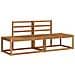 Set di divani da esterno 2 pcs Naturale 182,5 x 63 x 73 cm - Foto miniatura 1
