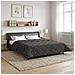 Duvet Estivo Antracite 240 x 260 cm Microfibra e Fleece Teddy - Foto miniatura 2