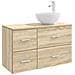 Set di mobili per il bagno 2 pcs Rovere Sonoma - Foto miniatura 1