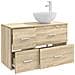 Set di mobili per il bagno 2 pcs Rovere Sonoma - Foto miniatura 5