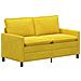 Divano Giallo 156 x 81 x 87,5 cm Velluto - Foto miniatura 1