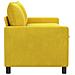 Divano Giallo 156 x 81 x 87,5 cm Velluto - Foto miniatura 4