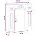 Cornice per camino Legno antico 102 x 20 x 102 cm - Foto miniatura 9