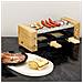 WOD2 Raclette 2 persone, Design in legno, pietra in granito rimovibile, 2 padelle antiaderenti, 2 spatole in legno - Foto miniatura 3