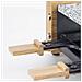 WOD2 Raclette 2 persone, Design in legno, pietra in granito rimovibile, 2 padelle antiaderenti, 2 spatole in legno - Foto miniatura 5