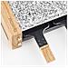 WOD2 Raclette 2 persone, Design in legno, pietra in granito rimovibile, 2 padelle antiaderenti, 2 spatole in legno - Foto miniatura 6