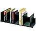 portariviste a 10 separatori mobili nero 80,2x27,5x21cm - Foto miniatura 1