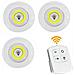 Faretto A Led Cob Luce Bianca 3 Faretti Con Telecomando Casa Cucina Negozio - Foto miniatura 1
