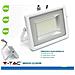 Faro Led Smd 10w 20w 30w 50w 100w Ultra Slim Da Esterno Colore Bianco - 100 Freddo - Foto miniatura 1