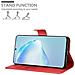 Custodia Compatibile Con Samsung Galaxy S20 Plus In Rosso Carminio - Coperchio Protettiva Con Chiusura Magnetica, Funzione Stand E Tasca Per Le Carte - Foto miniatura 3
