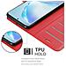 Custodia Compatibile Con Samsung Galaxy S20 Plus In Rosso Carminio - Coperchio Protettiva Con Chiusura Magnetica, Funzione Stand E Tasca Per Le Carte - Foto miniatura 5