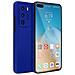 Cover Huawei P40 Pro Silicone Fronte Retro Blu - Foto miniatura 4