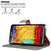 Custodia Compatibile Con Samsung Galaxy Note 3 Neo In Marrone Cappuccino - Coperchio Protettiva Con Chiusura Magnetica, Funzione Stand E Tasca Per Le Carte - Foto miniatura 5