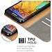 Custodia Compatibile Con Samsung Galaxy Note 3 Neo In Marrone Cappuccino - Coperchio Protettiva Con Chiusura Magnetica, Funzione Stand E Tasca Per Le Carte - Foto miniatura 7