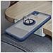 Cover Xiaomi Redmi 9c Bimateriale Anello In Metallo Funzione Supporto Blu - Foto miniatura 4