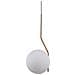 Sospensione Moderna A Sospensione Miele Ottone 1 Luce Con Paralume Bianco, E27 - Foto miniatura 1