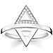 Finering - Anello, Con Diamante, Argento, Misura 54 (17.2)  - Foto miniatura 1