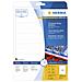 Labels film white 96,5x42,3 SuperPrint, Bianco, Labels / pack - 300 pcs. Sheets / pack - 25 pcs, 96, 5 x 42, 3 mm, A4 sheets, film, matt - Foto miniatura 2