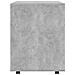 Mobiletto con Ruote Grigio Cemento 60x53x72cm Legno Multistrato - Foto miniatura 3