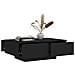 Tavolino da Salotto Nero 90x60x31 cm in Legno Multistrato - Foto miniatura 4