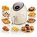 4618/02 Friggitrice Ad Aria Cestello Removibile 5.5 Litri 1800 Watt Beige - Foto miniatura 2