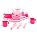 Servizio Stoviglie Bambina 31 X 25,5 Cm Rosa 19 Pezzi - Foto miniatura 1