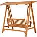 Dondolo Da Giardino 170 Cm In Legno Massello Di Teak - Foto miniatura 3