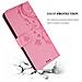 Custodia Compatibile Con Motorola Moto E5 Plus In Rosa Fiore - Coperchio Protettivo In Design Floreale Con Chiusura Magnetica, Funzione Stand E Slot Per Carte - Foto miniatura 6